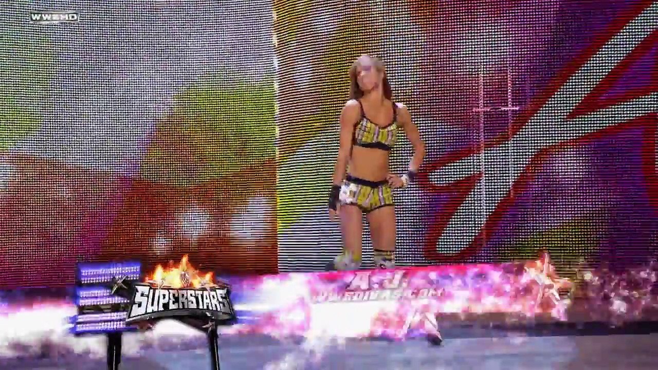 Superstars AJ Lee vs Tamina Snuka 2011-10-06