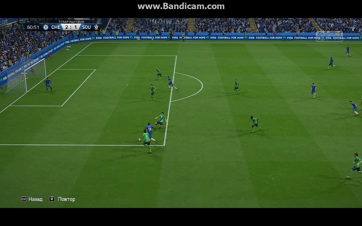 BPL 6 Тур. Челси - Саутгемптон. 3:1. Remy, 61'