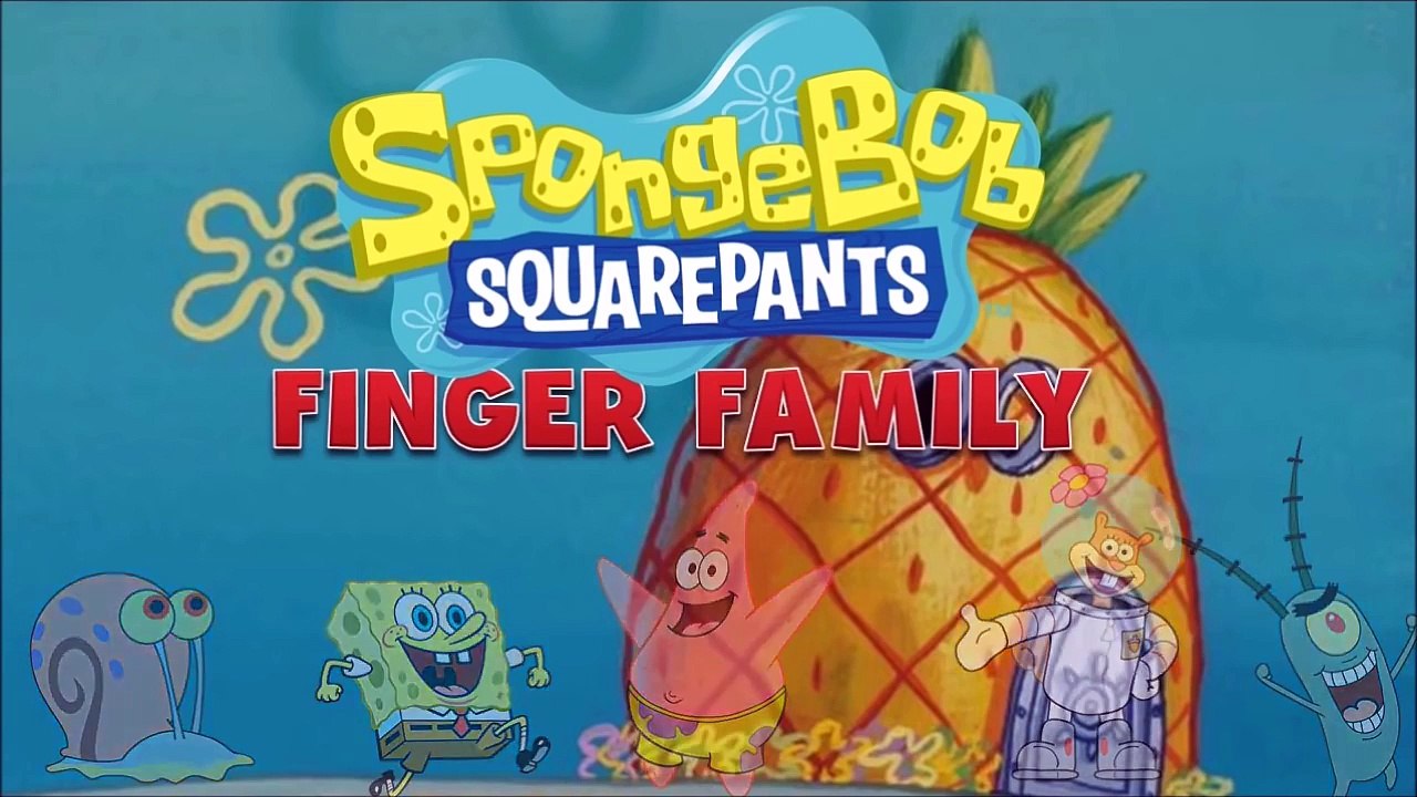 SpongeBob Square Pants Finger Family Nursery Rhyme Song | With AbCdE