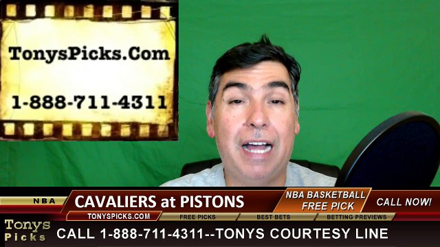 Detroit Pistons vs. Cleveland Cavaliers Free Pick Prediction Game 4 NBA Pro Basketball Odds Preview 4-24-2016