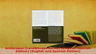 PDF  Aridscapes LandScape Series EnglishSpanish Edition English and Spanish Edition Free Books