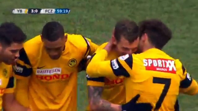 Young Boys vs FC Zurich Alexander Gerndt Goal Swiss Super League 24-04-2016 HD