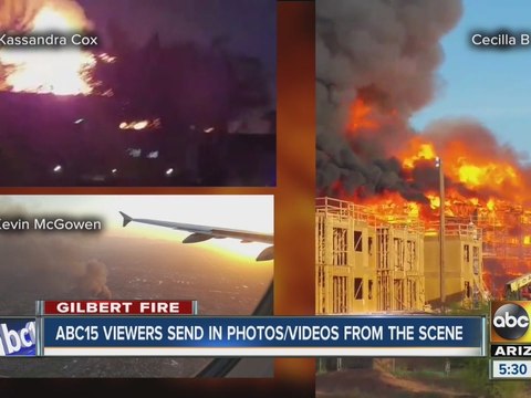 Apartment complex goes up in flames