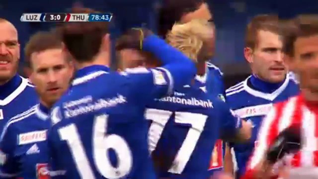 FC Luzern vs FC Thun Fulvio Sulmoni Owngoal Swiss Super League 24-04-2016 HD