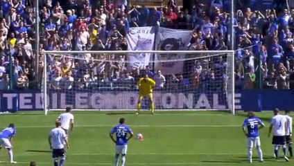 Antonio Candreva Missed Penalty - Sampdoria vs Lazio - 24.04.2016