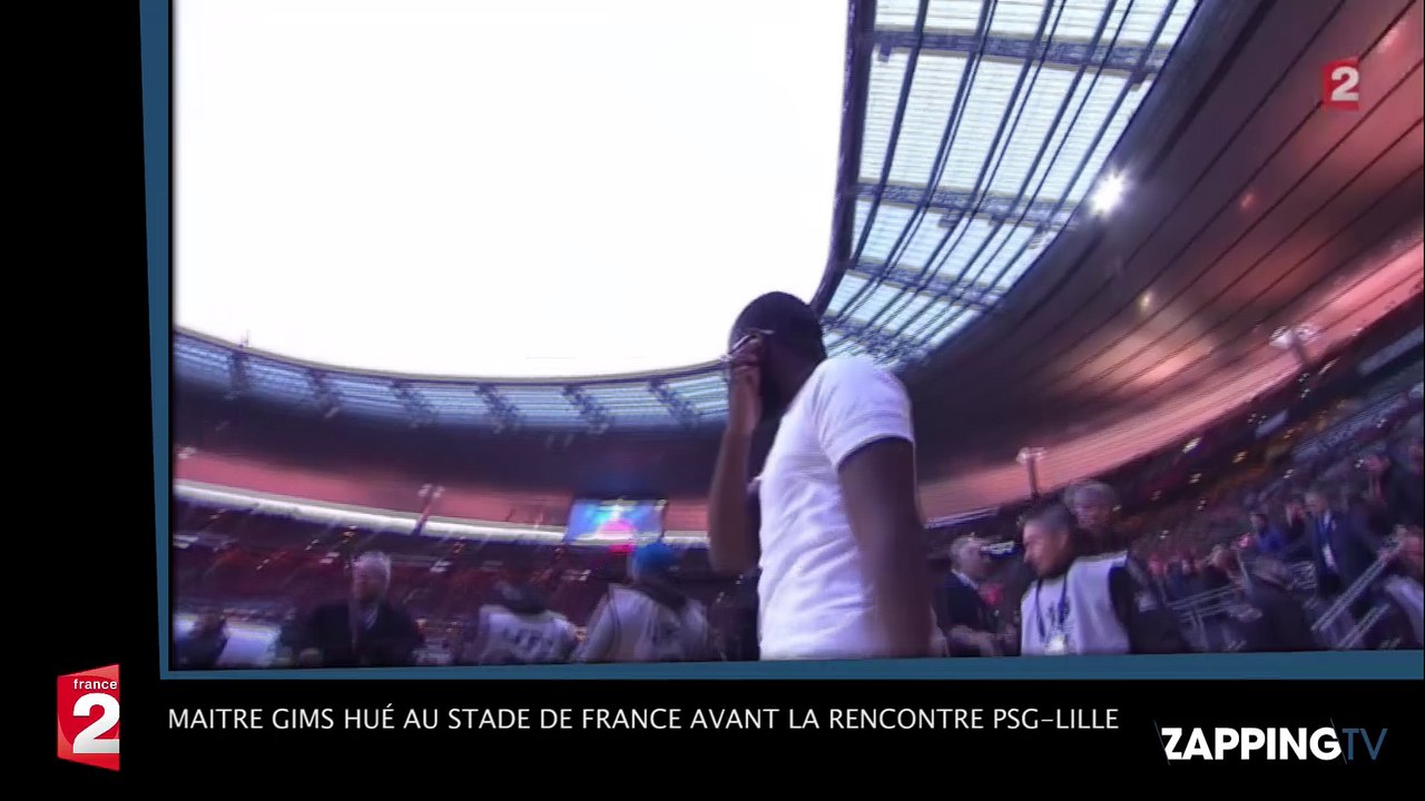 Maitre Gims hué au Stade de France avant la rencontre PSG-Lille ! (Vidéo)