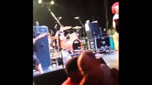 Fat Mike Punches Drunk Fan Then Finishes Him With A Kick To The Face