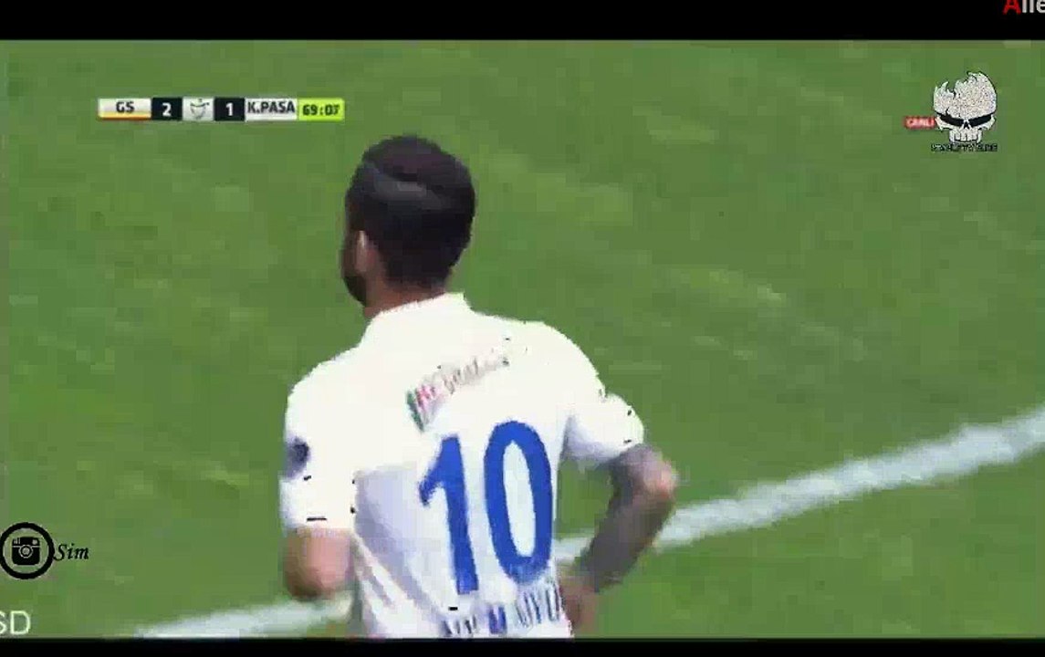 Selcuk Inan  Goal - Galatasaray 3 - 1 Kasimpasa Turkey - 1st Lig