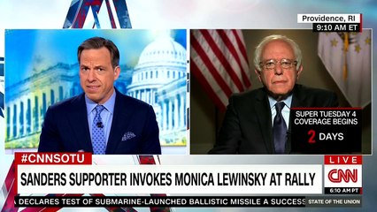 Rosario Dawson Brings Up Monica Lewinsky at Rally, and Bernie Seems Okay With It