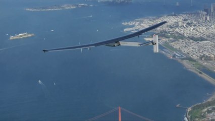 El avión Solar Impulse 2 cruza el Océano Pacífico sin combustible
