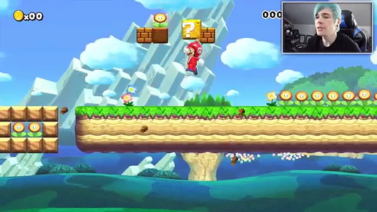 DanTDM Super Mario Maker   THE IMPOSSIBLE RUN!!