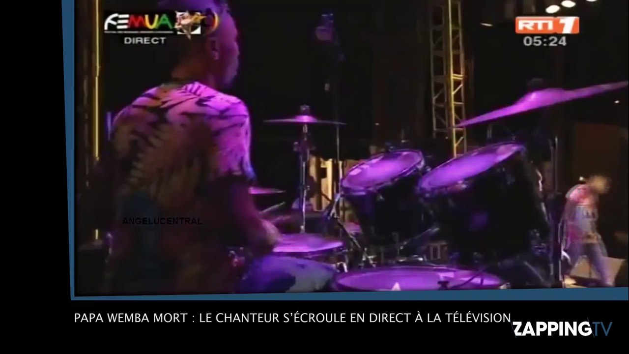 Papa Wemba mort : le chanteur s’écroule en direct à la télévision (Vidéo)