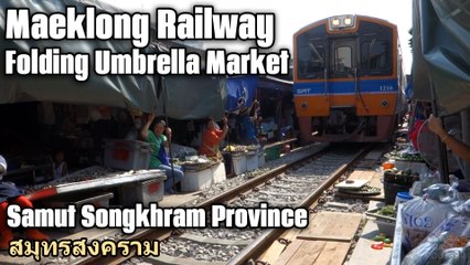Maeklong Railway Folding Umbrella Market