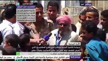 جولة في شارع المغتربين بتعز الذي تعرض أمس للقصف على يد الحوثيين وقوات صالح
