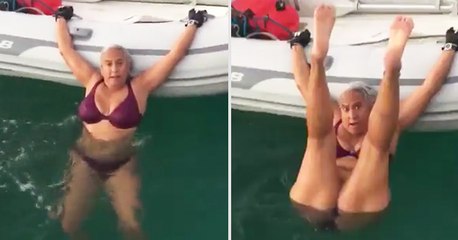 How To Get Out of the Water and Into the Boat When You're 50 and Have Weak Hands