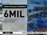 Ecuador: Cifras oficiales del terremoto