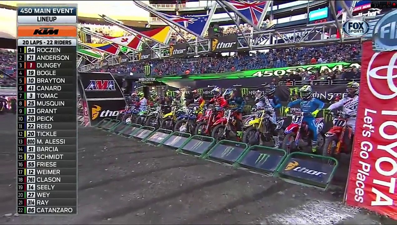 AMA Supercross 2016 Rd 15 Foxborough - 450 Main Event HD 720p (Monster Energy SX round 15)