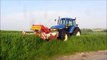 New Holland TM 155 Mowing grass with Kuhn