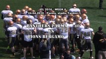 IFL 2016: Panthers Parma - Lions Bergamo 40-7, gli highlights
