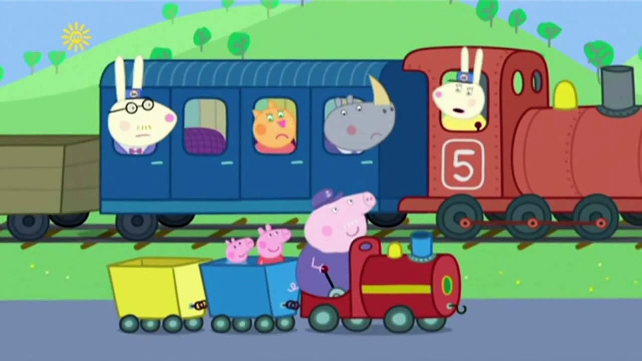 Peppa Pig Grandpa Pigs Train to the Rescue HD - Dailymotion Video