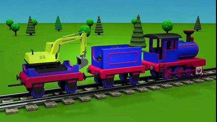 Cartoons for children about cars. Construction game. Crawler excavator. Big trucks for kids.