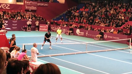 Mansour Bahrami et Yannick Noah vs Guy Forget et Michaël Youn