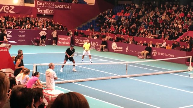 Mansour Bahrami et Yannick Noah vs Guy Forget et Michaël Youn