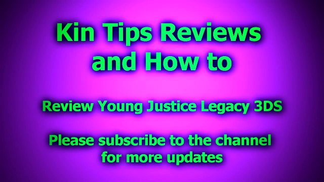 Review Young Justice Legacy Little Orbit Nintendo 3DS XL LL Video Game Namco Bandai WB DC