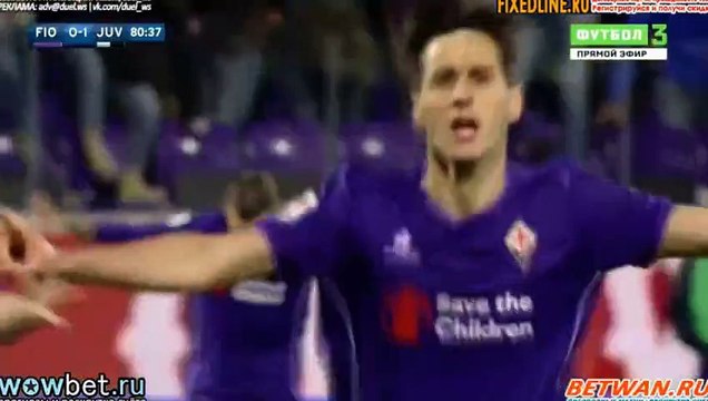 Nikola Kalinic Goal- Fiorentina 1-1 Juventus 24.04.2016
