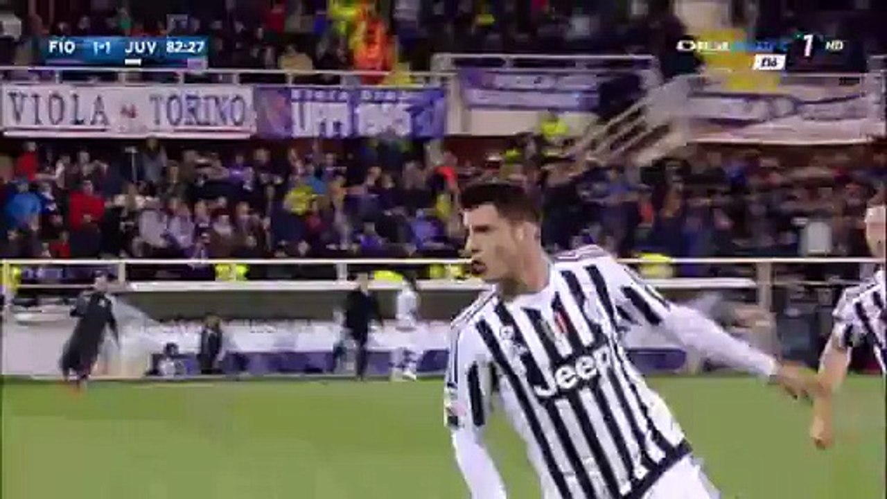 Alvaro Morata Goal HD - Fiorentina 1 - 2 Juventus - 24-04-2016