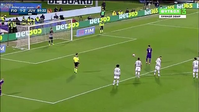89' PENALTY MISSED Nikola Kalinić - Fiorentina 1-2 Juventus - 2016 HD