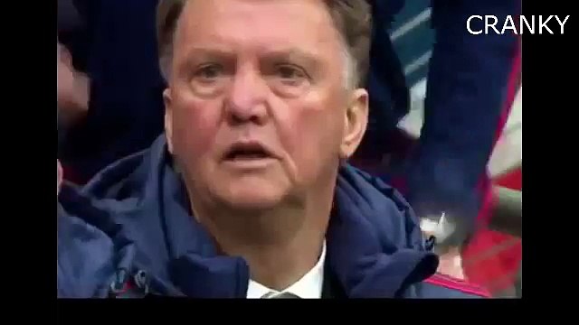 Van Gaal Celebrates Martial Goal - Manchester United vs Everton 23_04_2016