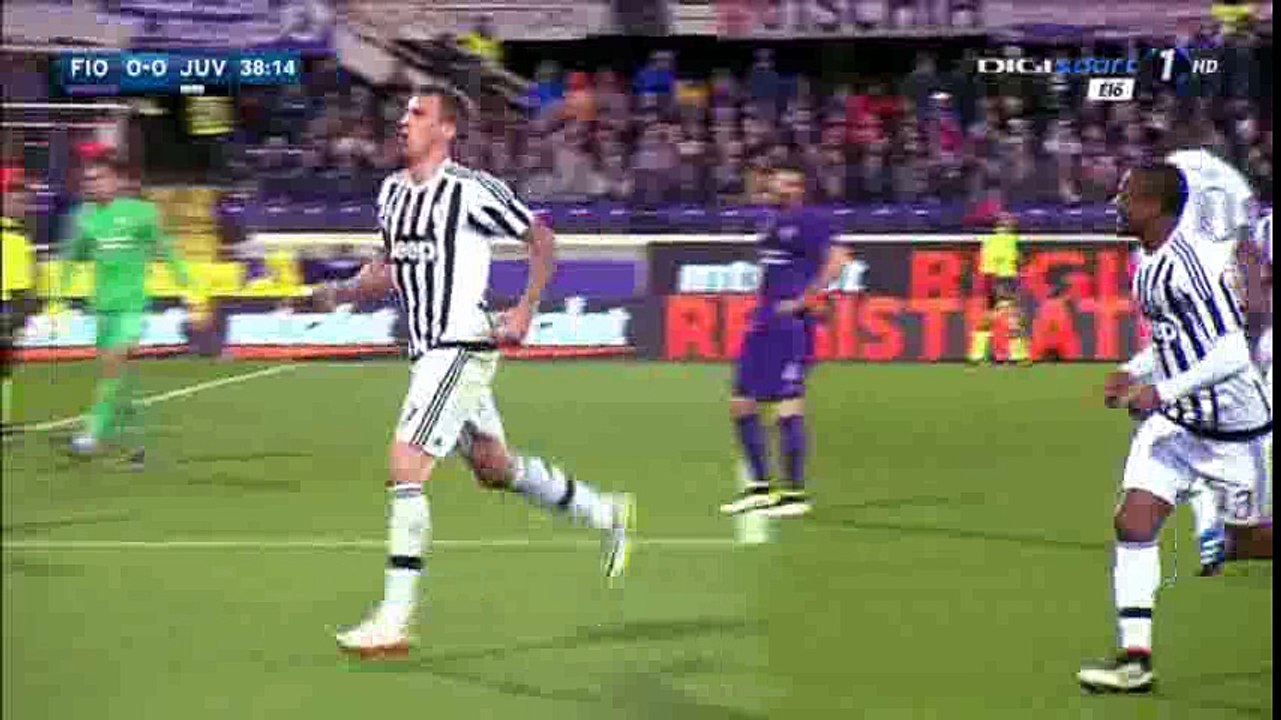 Mario Mandzukic Goal HD - Fiorentina 0-1 Juventus - 24-04-2016