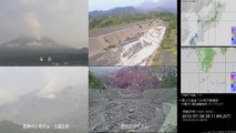 桜島ライブカメラ 2010-07-26 08時～12時 Volcano Sakurajima