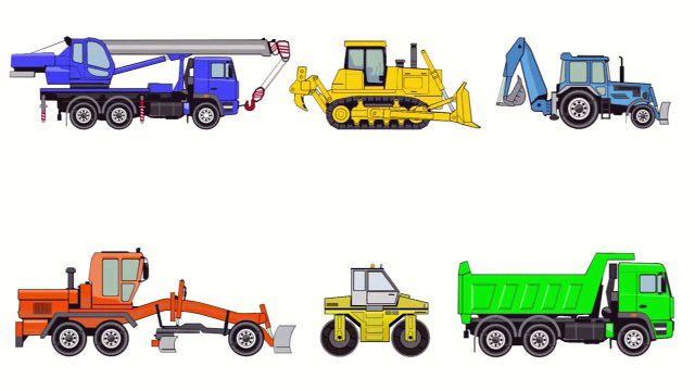Машинки. Дорожно-строительная техника. Машины для детей. Мультики про машинки.
