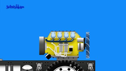 Машинки. Собираем машинку - грузовик. Развивающий мультик.