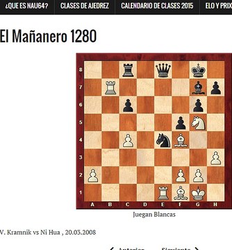 Ajedrez El Mañanero 1280