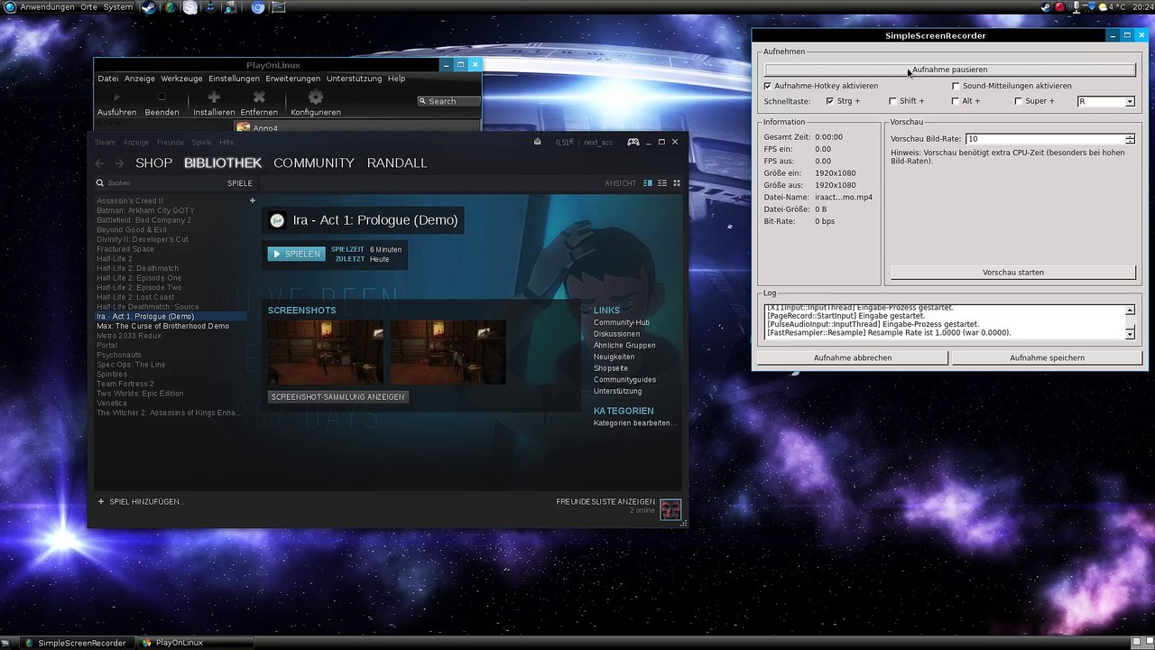 Arch Linux : Ira Act 1 Demo [mesa 11.2.1 + wine-staging 1.9.8]