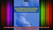 READ Ebooks FREE  Accrual Budgeting and Accounting in Government and its Relevance for Developing Full Free