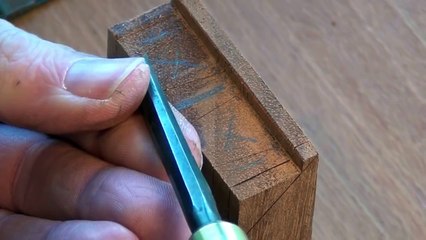 Secret Mitre Dovetail (Full Blind Dovetail) by hand Full Version