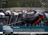 Policía austriaca reprime a italianos que rechazan política migratoria