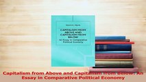 Read  Capitalism from Above and Capitalism from Below An Essay in Comparative Political Economy PDF Free