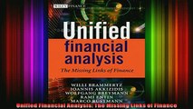 Full Free PDF Downlaod  Unified Financial Analysis The Missing Links of Finance Full Free