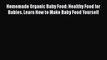 PDF Homemade Organic Baby Food: Healthy Food for Babies. Learn How to Make Baby Food Yourself