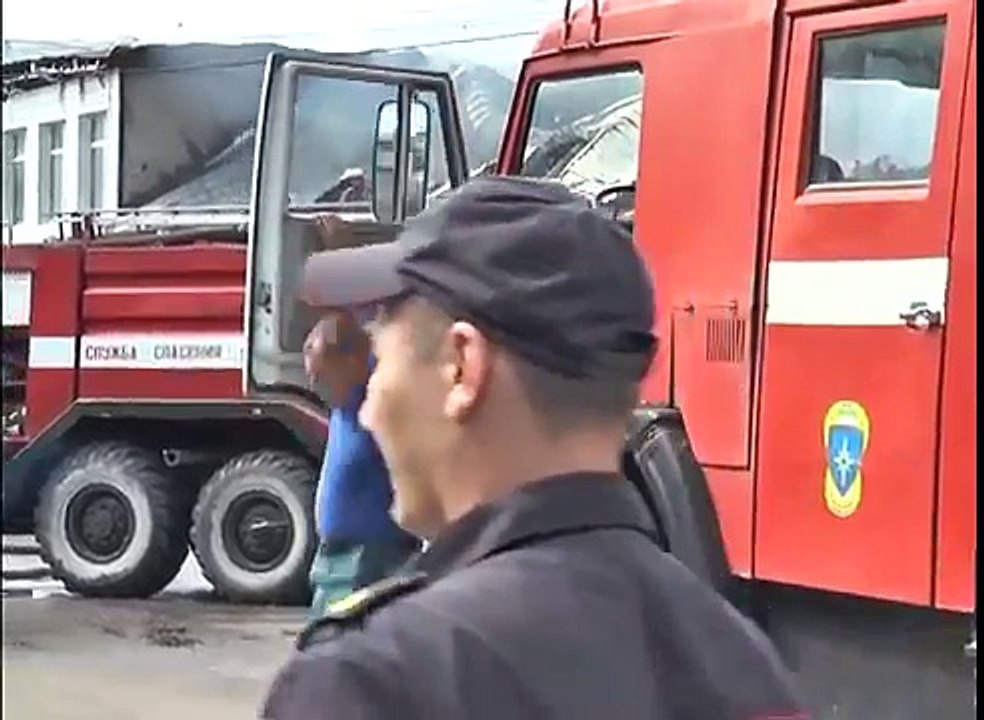 Пожар в магазине Пятерочка и Спецодежда