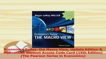 PDF  Economics Today the Macro View Update Edition  MyEconLab Student Access Code Card 15th PDF Full Ebook