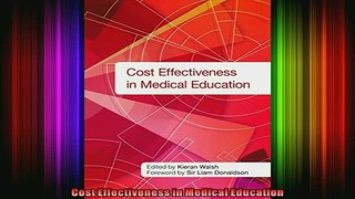 READ book  Cost Effectiveness in Medical Education Full Free