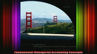 READ book  Fundamental Managerial Accounting Concepts Full EBook