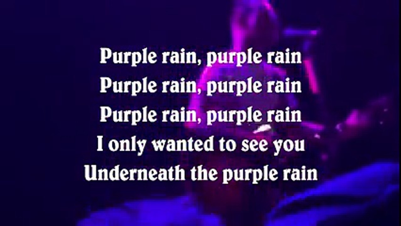 Prince - Purple Rain // (Music Lyrics) - Vidéo Dailymotion