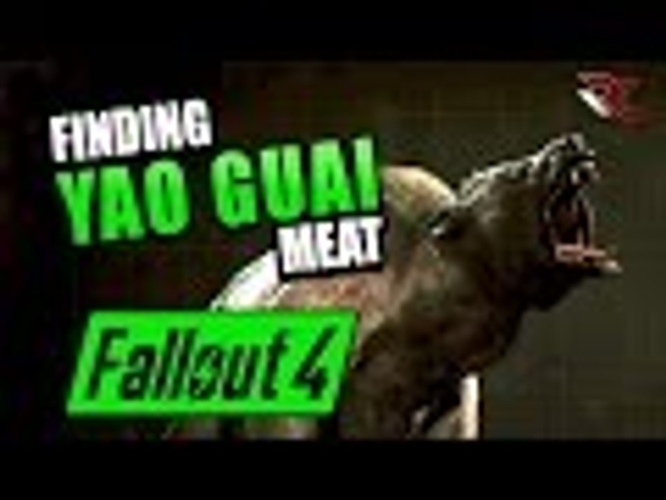 Fallout 4 | How to find YAO GUAI Meat - Finding 4 Yao Guai Beasts